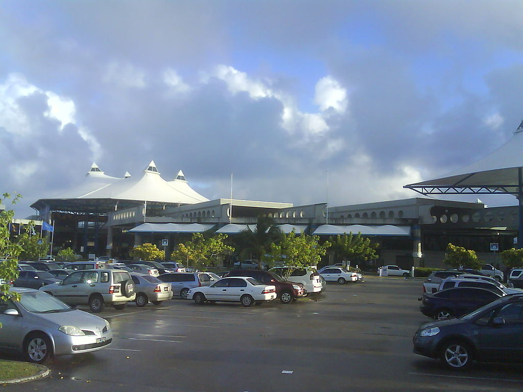 View of the airport terminal